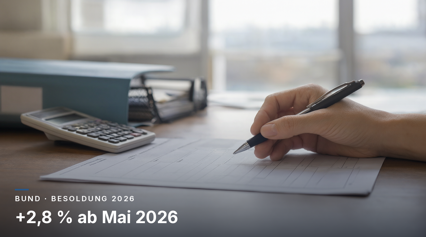 Bundes-Beamtenbesoldung 2026: Gehalt & Tabellen