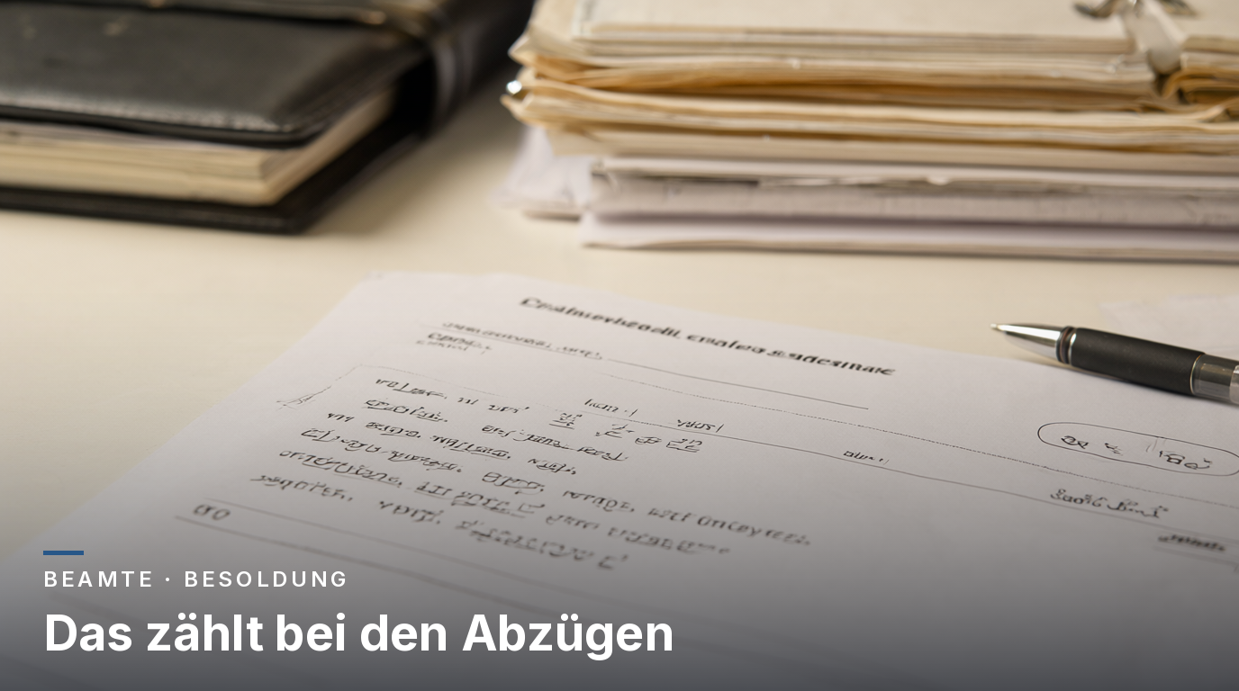Abzüge bei Beamten: Was wird vom Gehalt abgezogen?