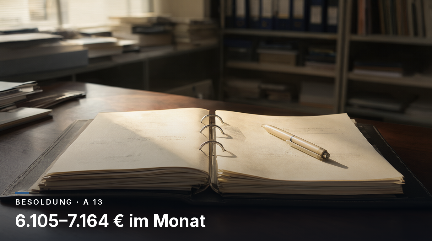 Beamtenbesoldung A 13: Gehalt 2026 & Tabelle